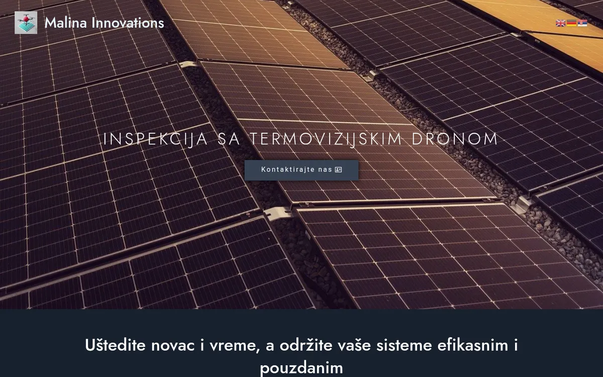 Sajt Malina Innovations, malina-innovations.com