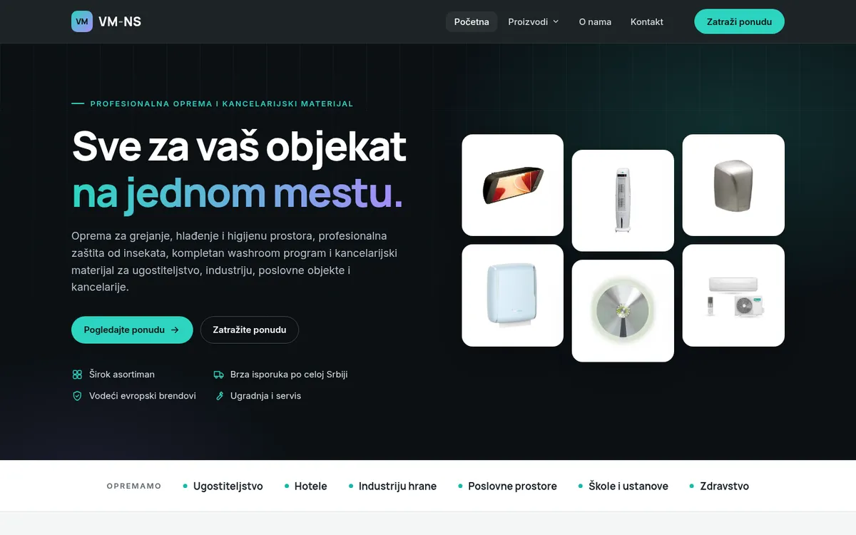 Sajt VM-NS, vm-ns.com